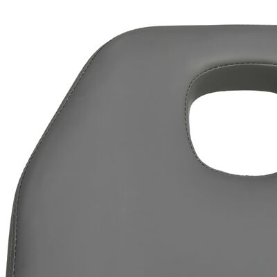 vidaXL Masažna miza siva 180x62x(86,5-118) cm