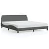 vidaXL Posteljni okvir Dover temno siv 183x213 cm blago