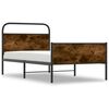 vidaXL Posteljni okvir brez vzmetnice 100x190 cm sonoma hrast inž. les