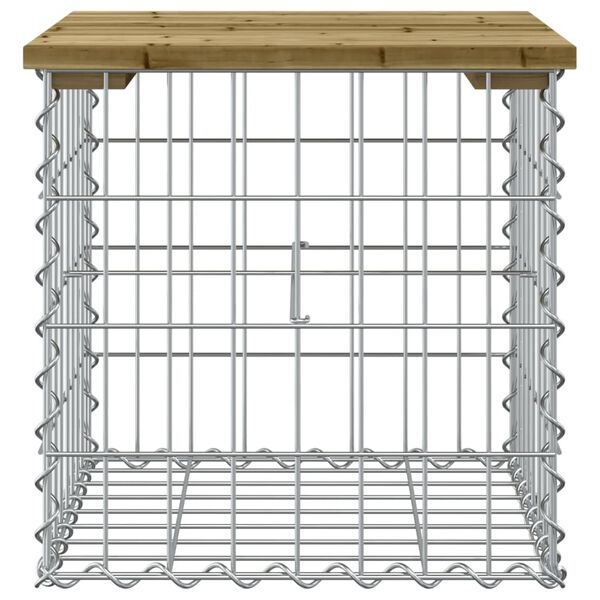 vidaXL Vrtna klop gabion 43x44x42 cm impregnirana borovina