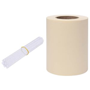 vidaXL Vrtno platno PVC 35x0,19 m krem
