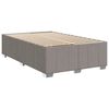 vidaXL Box spring postelja z vzmetnico taupe 120x190 cm blago