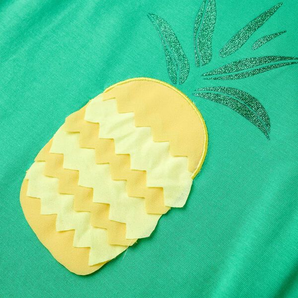 Otroška majica s kratkimi rokavi zelena 140