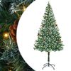 vidaXL Umestno božično drevo med 300 LED Zelena 180 cm PVC in Jeklo