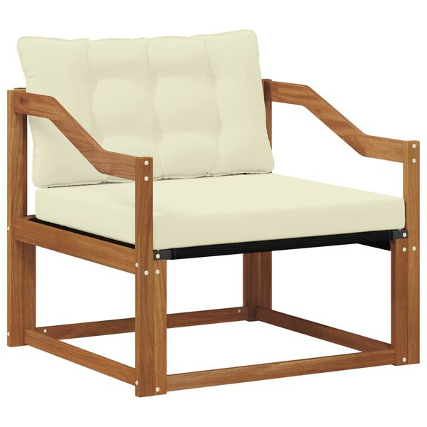 vidaXL Zunanja garnitura za sedenje Masivno akacijevo les in Textilene