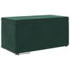 vidaXL Stolica Temno zelena 81 x 41 x 40 cm Samet in Umetno Leseno