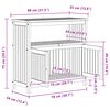 vidaXL Vrtna konzolna mizica 80x35x75 cm trden akacijev les