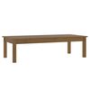 vidaXL Klubska mizica medeno rjava 110x50x30 cm trdna borovina
