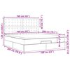 vidaXL Otomanski posteljni okvir z vzmetnico rjav 160x200 cm blago