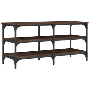 vidaXL Klop za čevlje rjavi hrast 100x38,5x49 cm inženirski les