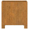 vidaXL Cvetlično korito z nogami zarjavelo 30x30x30 cm corten jeklo