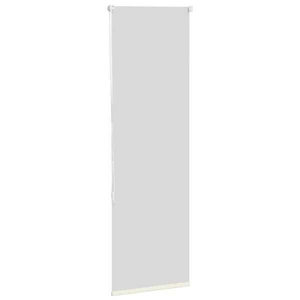 vidaXL Rolo zatemnjena umazano bele 50x130 cm tkanina &scaron;irina 45,7 cm