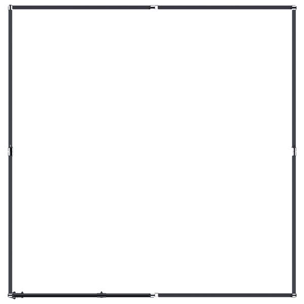 vidaXL Zunanji pasji boks jeklo 3,69 m&sup2;