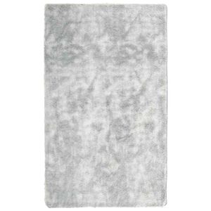 vidaXL Visoka ko&scaron;ata preproga NAVARRA srebrno siva 60x100 cm poliester