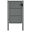 vidaXL Vrtna vrata antracit 100x150 cm jeklo