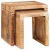vidaXL Gnezditvene mize 2 kos Rjava 46 x 40 x 46 cm Masiven les manga