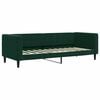 vidaXL Raztegljiva postelja temno zelena 80x200 cm žamet