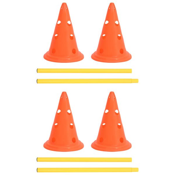 vidaXL Komplet ovir za pasji activity oranžne in rumene barve