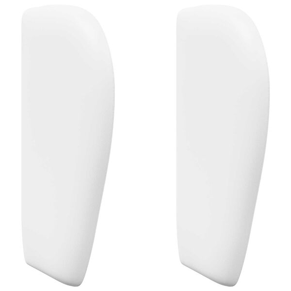 vidaXL U&scaron;esni vzglavnik Bela 40 x 23 x 6 cm Pena in načrtovan les