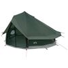 vidaXL Tipi &scaron;otor Voja&scaron;ka zelena 700 x 700 x 395 cm Poliester in jeklo