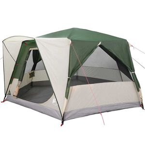 vidaXL Kampi &scaron;otor za 7 oseb s streho Zelena 400 x 350 x 212 cm