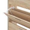 vidaXL Omarica za čevlje sonoma hrast 63x24x103 cm inženirski les