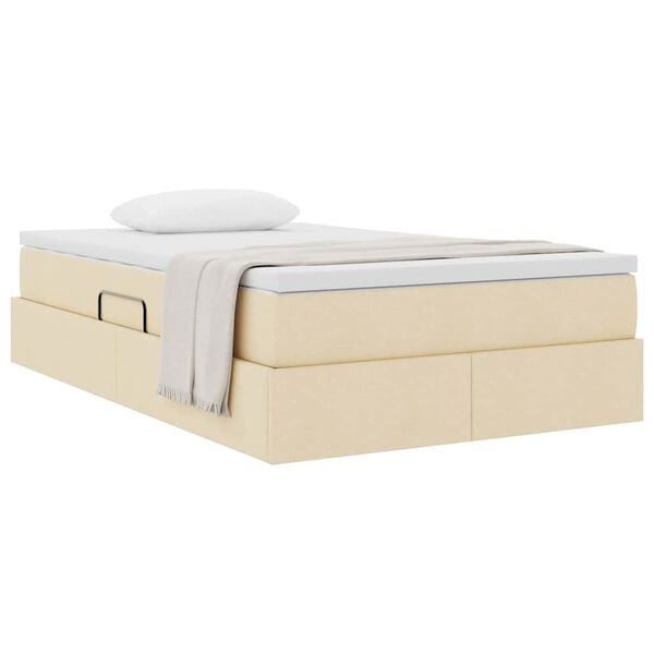vidaXL Postelja z dodatnim prostorom za shranjevanje in vzmetnico