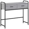 vidaXL Konzolna miza Siva Sonoma 90 x 33 x 80,5 cm Inženirski les