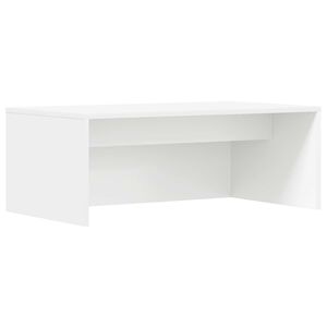 vidaXL Stenska miza Bela Inženirski les 80 x 45 x 30 cm