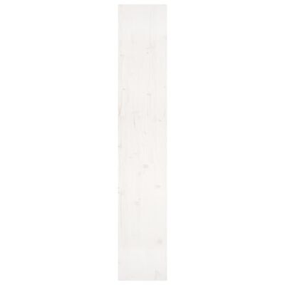 vidaXL Knjižna omara/pregrada bela 80x30x167,4 cm trdna borovina