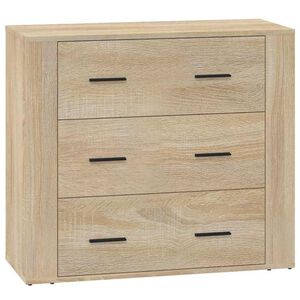vidaXL Komoda sonoma hrast 80x33x70 cm inženirski les
