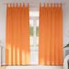 vidaXL Zavese za zatemnitev z obroči 2 pcs Svetlo oranžna 225 x 140 cm