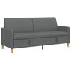 vidaXL Sofa s shrambo Temno siva 192 x 78 x 87 cm Poliester