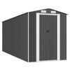 vidaXL Vrtna lopa antracitna 192x523x223 cm pocinkano jeklo