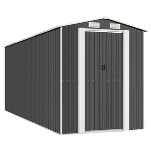 vidaXL Vrtna lopa antracitna 192x523x223 cm pocinkano jeklo