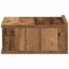 vidaXL Plavajoča nočna omarica Old Wood 40x32x15 cm Inženirski les