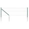 vidaXL Steber ograje. Zelena 100 x 0,8 m (50 mm mreža) Jeklo in PVC