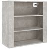 vidaXL Stenska omarica betonsko siva 80x33x80 cm inženirski les