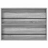 vidaXL Regal za revije Siva Sonoma 100 x 12 x 70 cm Konstruiran les