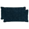 vidaXL Prevleka za blazino 2 kos HOUTEN Temno modra 40 x 80 cm