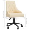 vidaXL Vrtljiv pisarni&scaron;ki stol krem žamet