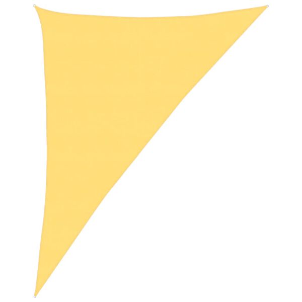 vidaXL Senčno jadro 160 g/m&sup2; bež 4x5x6,8 m HDPE