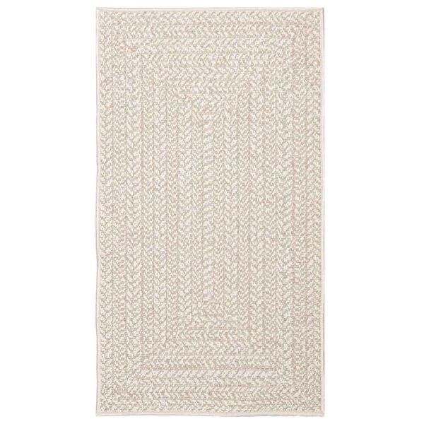 vidaXL Rug "ZIZUR" Cream 60x110 cm Juta videz Notranje in zunanje