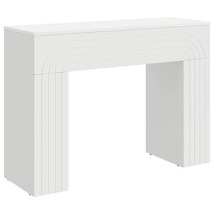vidaXL Klubska miza Bela 102 x 35 x 75 cm Inženirski les
