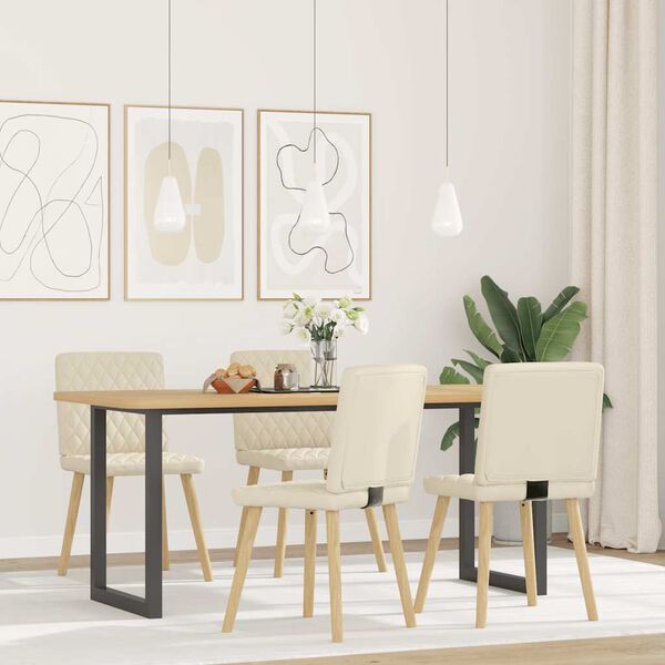 vidaXL Jedilni stoli 4 kosi platno