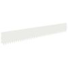 vidaXL Robovi trave 10 pcs 103 x 15 cm Jeklo Bela