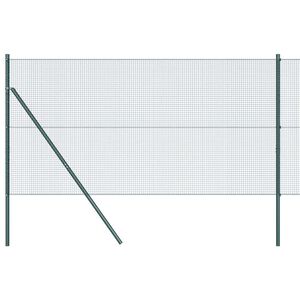 vidaXL Varjeno žično ograjo za pritrditev na tla 50 x 1,2 m Zelena