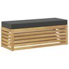 vidaXL Zunanja garnitura za sedenje Bela in antracit 115 x 43 x 45 cm