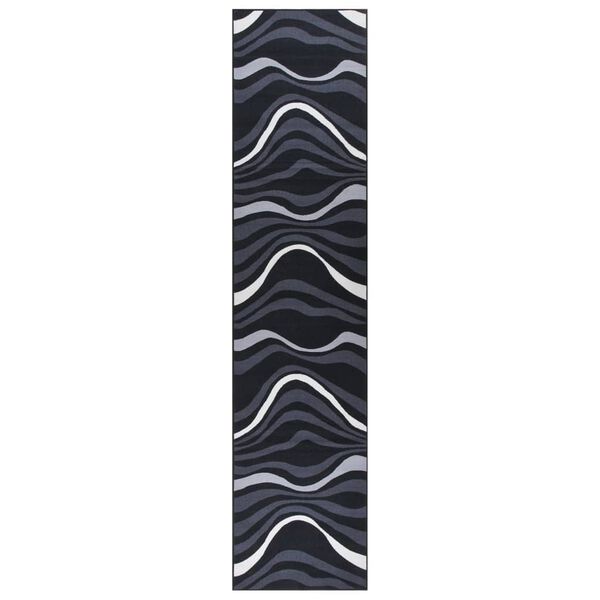 vidaXL Tepih tekač črn 80x400 cm