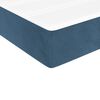 vidaXL Box spring postelja z vzmetnico temno modra 200x200 cm žamet